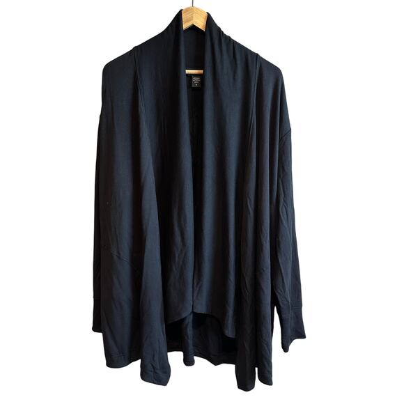 Athleta Pranayama Restore Wrap Cardigan Black 1X - Picture 2 of 10